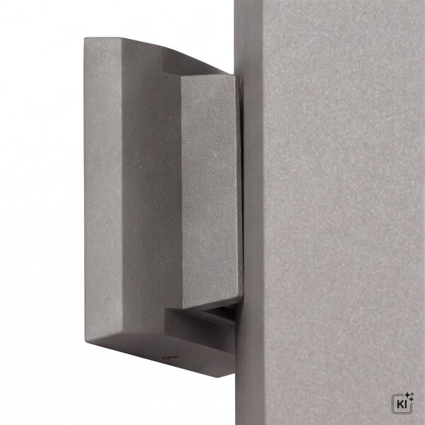 Applique murale en aluminium argenté IP54 Moderne