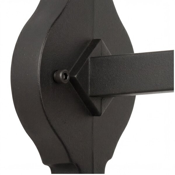 Applique Extérieur Noir Aluminium Verre Rustique