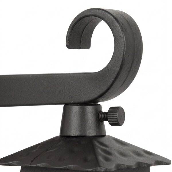 Applique Extérieur Noir Aluminium Verre Rustique