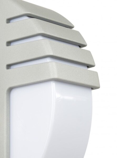 Lampe dextérieur à faible éblouissement en argent IP54 résistant aux intempéries E27