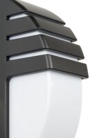 Applique murale noire IP54 H:35 cm faible...
