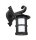 Lampe dextérieur rustique KINGFISHER IP43 noir E27