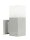 Lampe murale dext&eacute;rieur argent&eacute;e IP44 anti-&eacute;blouissement E27 carr&eacute;e