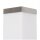 Lampe dextérieur carrée en acier inoxydable IP44 à faible éblouissement E27