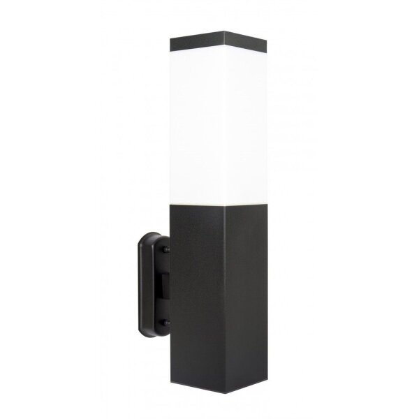 Lampe dextérieur noir acier inoxydable IP44 résistant aux intempéries E27