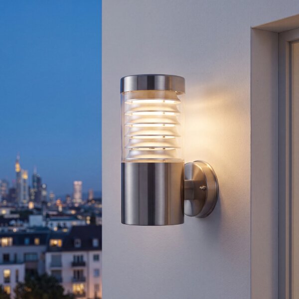 Applique murale moderne Extérieur Acier inoxydable IP44