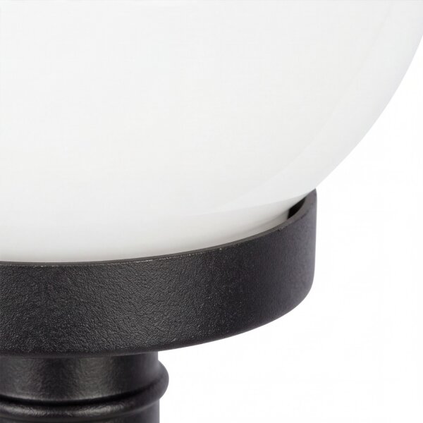 Lampe de cour Noir Blanc Abat-jour sphérique IP43 Vintage