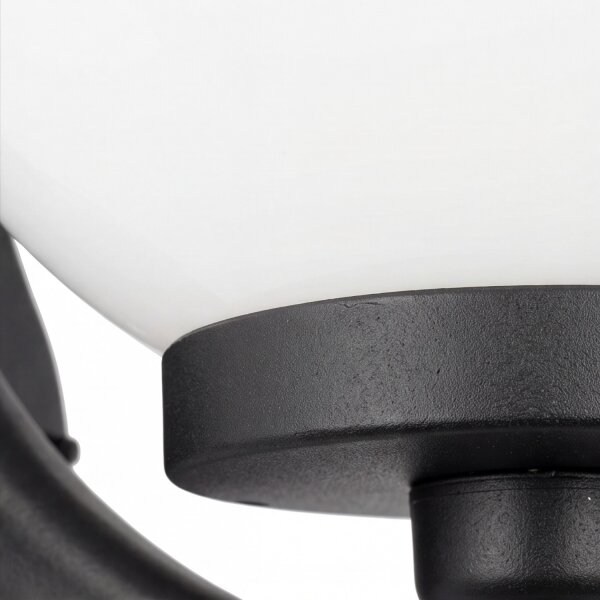 Lampe dextérieur vintage Mur Abat-jour sphérique IP43 anti-éblouissement