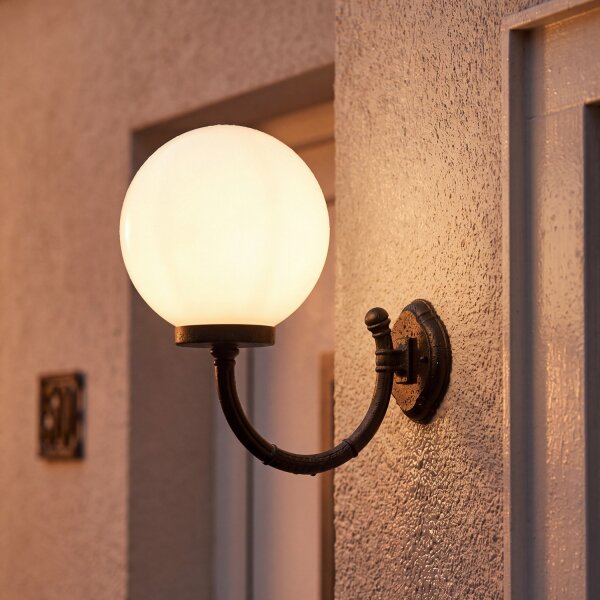 Applique Noir Blanc IP43 E27 Vintage Porte dentrée