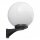 Applique vintage Noir Blanc IP43 Abat-jour sphérique