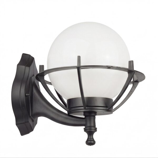 Lanterne murale vintage extérieur IP43 noir blanc