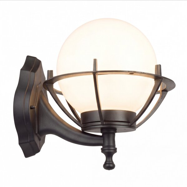 Lanterne murale vintage extérieur IP43 noir blanc