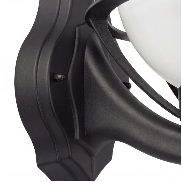 Lanterne murale vintage extérieur IP43 noir blanc