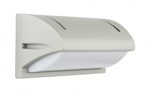 Applique murale dextérieur moderne IP54 L:25cm en argent E27