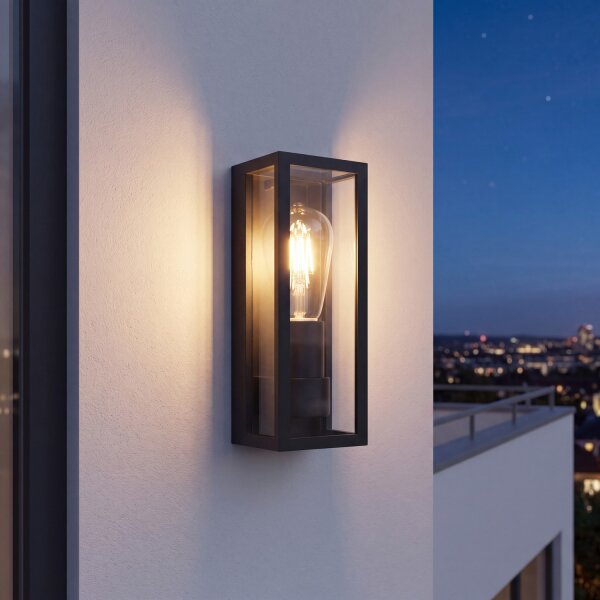 Applique murale extérieure Noir IP65 KAMPEN lampe extérieure