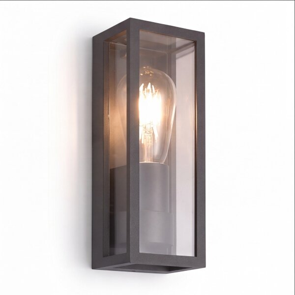 Applique murale extérieure Noir IP65 KAMPEN lampe extérieure