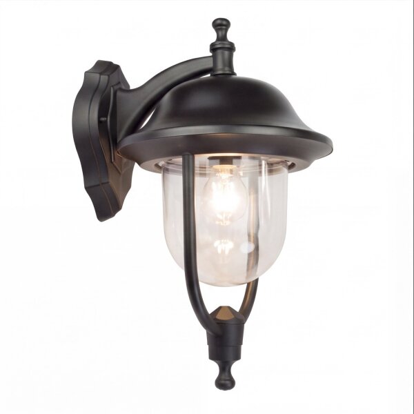 Lampe dextérieur rustique noire IP43 résistante aux intempéries E27