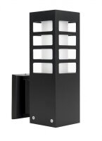 Lampe dextérieur carrée noire IP54 H:25cm...