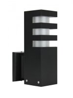 Lampe dextérieur carrée noire IP54 H:25cm...