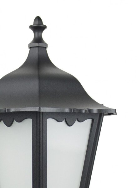 Applique murale rustique Extérieur Noir Aluminium Verre