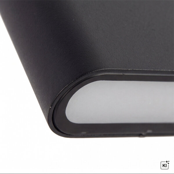 Lampe dextérieur LED plate noire IP54 Up Down 3000K