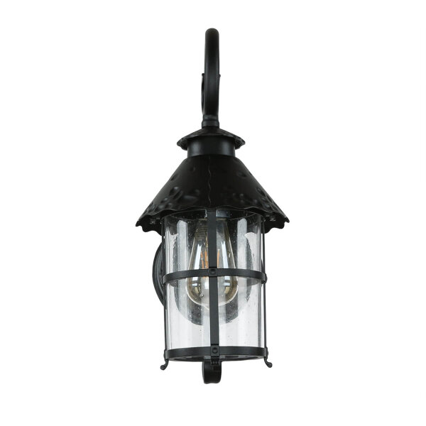 Applique dextérieur noire anti-pluie Rustique TOURNAI