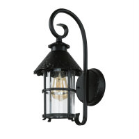 Applique dextérieur noire anti-pluie Rustique TOURNAI