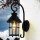 Applique dextérieur noire anti-pluie Rustique TOURNAI