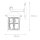 Lanterne murale rustique BAARLE IP43 verre ornemental