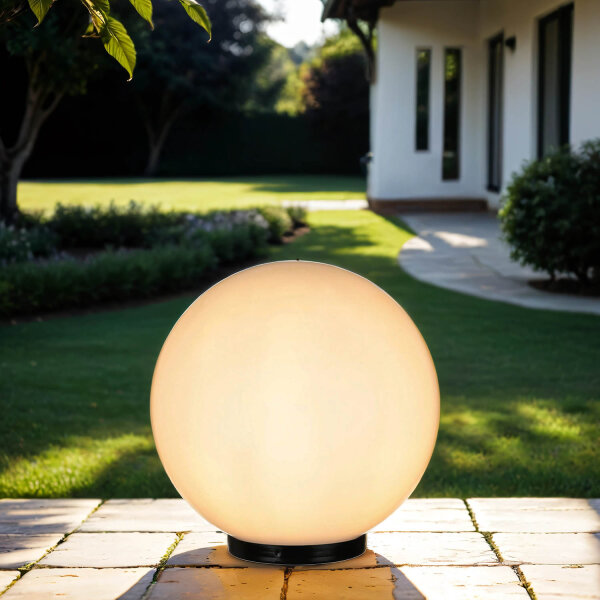 Lampe boule dextérieur Ø30 cm Blanc IP44 E27