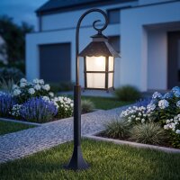 Lampe dallée noire MONTREAL 86 cm IP43 E27