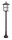 Lampe dallée noire Rustique 101 cm Lampe extérieure