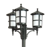 Candélabre Jardin 1,8-2,8m Rustique 3x E27