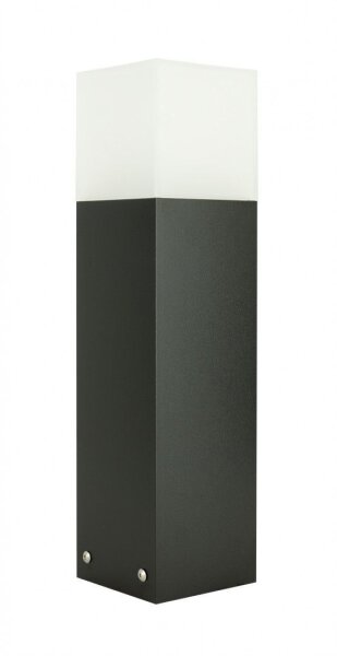 Lampe dallée moderne noire 40cm IP44 carrée
