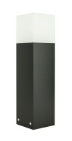 Lampe dallée moderne noire 40cm IP44 carrée