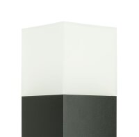 Lampe dallée moderne noire 40cm IP44 carrée