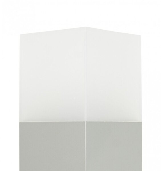 Lampe de jardin polyvalente en argent 70 cm