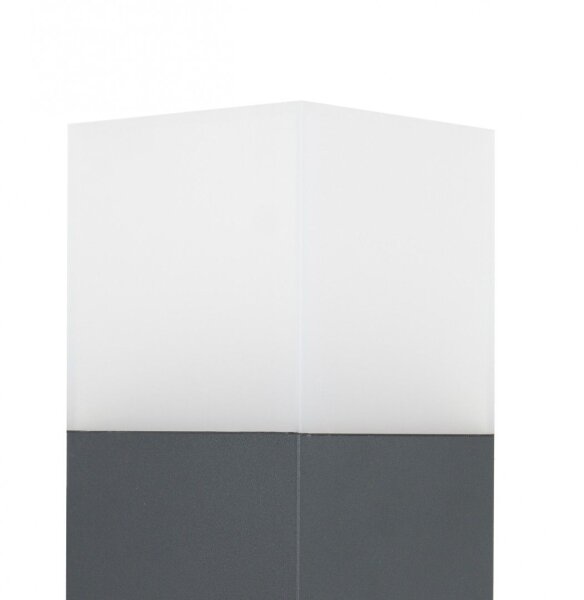 Borne déclairage angulaire Anthracite IP44 70 cm E27
