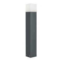 Borne déclairage angulaire Anthracite IP44 70 cm E27