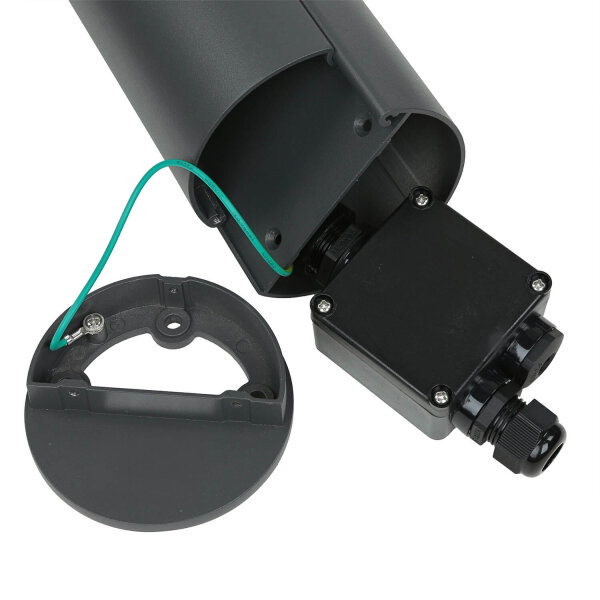 Lampe dextérieur avec prise de courant anthracite 46,5cm à faible éblouissement