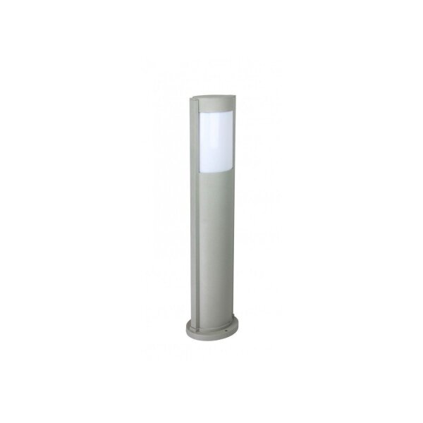 Borne déclairage ovale CANDO 65 cm IP54 en argent E27