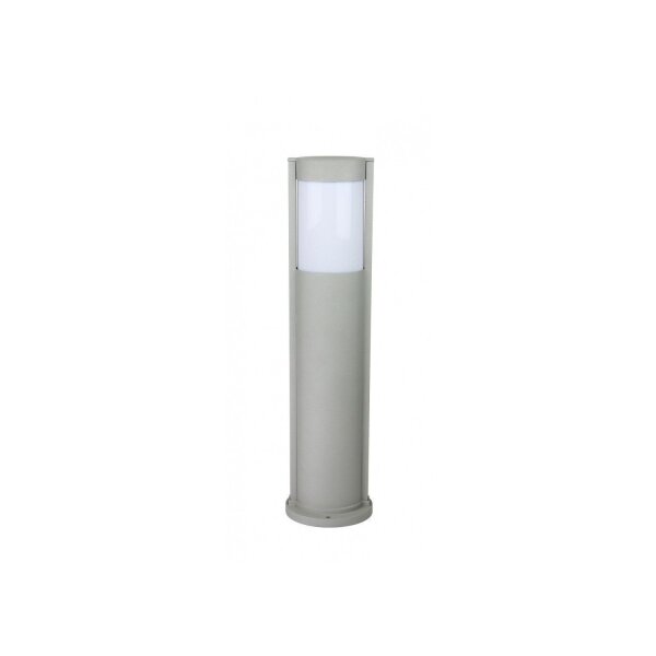 Borne déclairage ovale CANDO 65 cm IP54 en argent E27