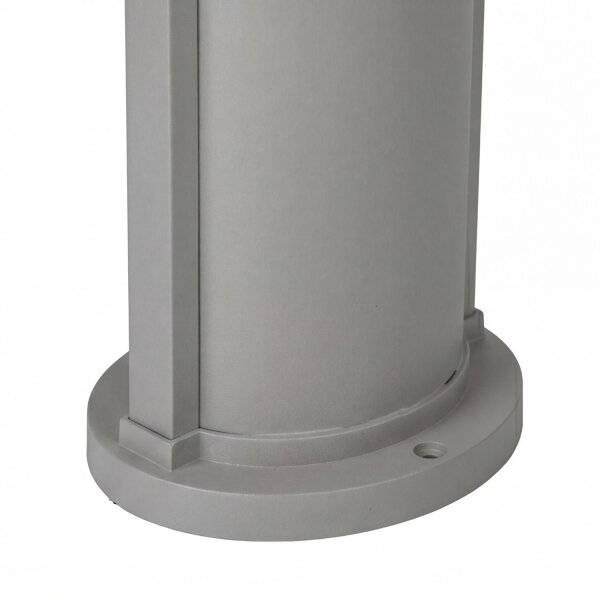 Borne déclairage ovale CANDO 65 cm IP54 en argent E27