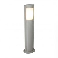 Borne déclairage ovale CANDO 65 cm IP54 en argent E27