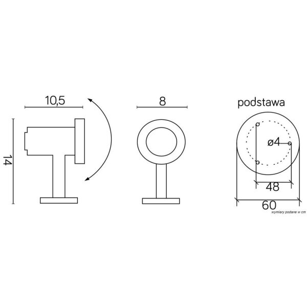 Lampe dextérieur IP68 étanche réglable GU5.3