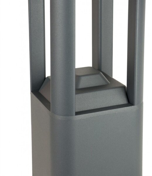 Lampe dallée moderne anthracite 50 cm IP54 GX53