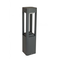 Lampe dallée moderne anthracite 50 cm IP54 GX53
