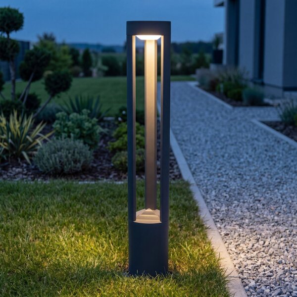 Lampe dallée décorative anthracite 80cm IP54