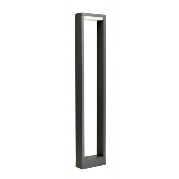 Lampe dallée LED carrée IP54 80cm anthracite 4000K
