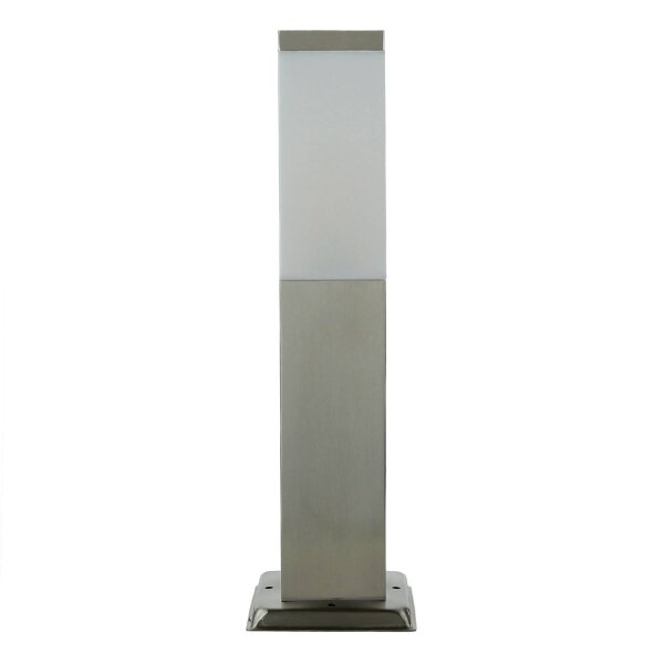 Borne déclairage angulaire BETULA acier inoxydable 45cm en